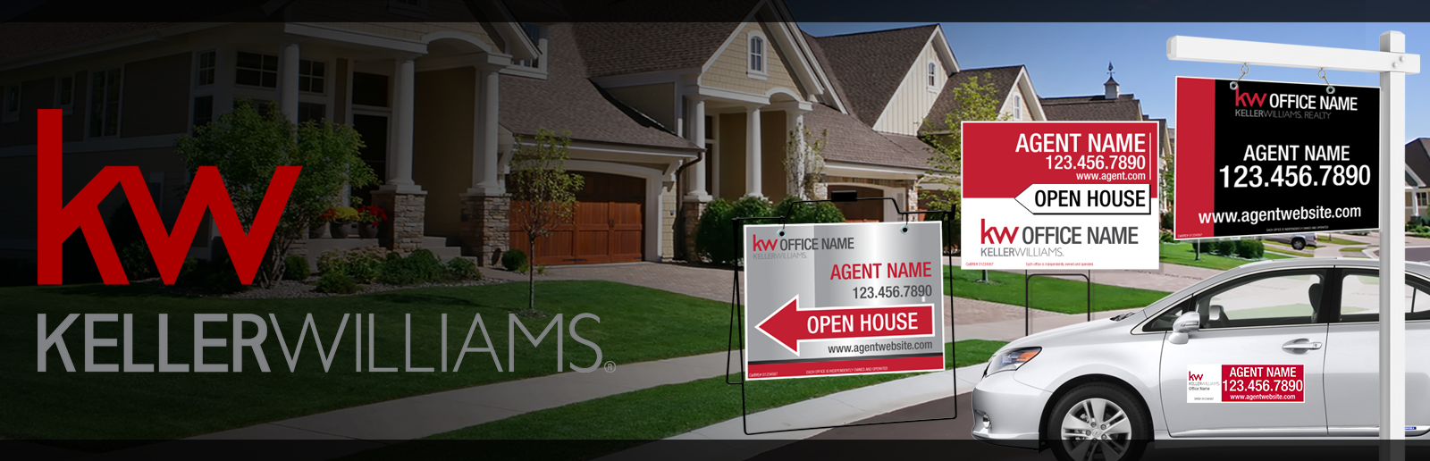 Keller Williams Real Estate Sign