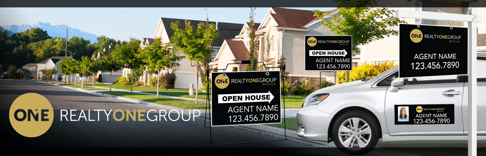 Realty One Group Real Estate Signs banner