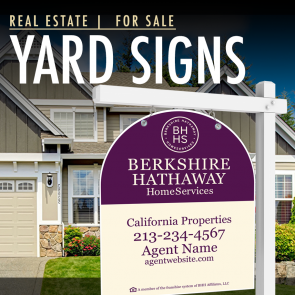 Berkshire Hathaway real estate yard sign