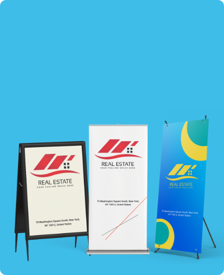 custom banner stands